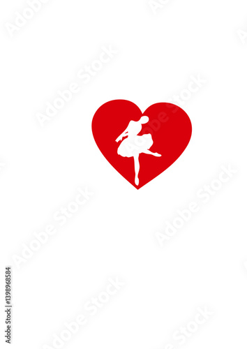 love coeur danseuse de ballet danse classique