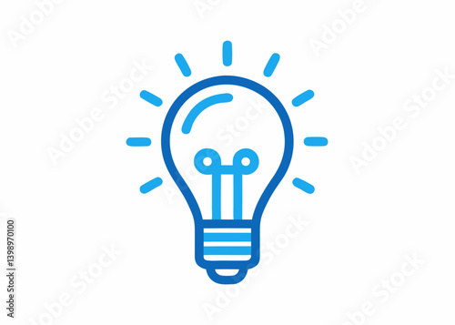 Illuminating Idea: The captivating outline of a light bulb radiates innovation, highlighting the essence of creativity. This image showcases a symbol of brilliant concepts, inspiring innovation.