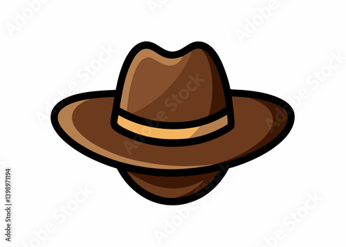 Vintage Cowboy Hat: A classic vintage cowboy hat, exuding timeless style, its wide brim and elegant shape showcasing craftsmanship and timeless charm.