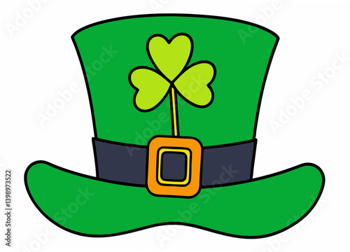 St. Patrick's Day Hat: A festive green hat with a lucky shamrock, ready to bring a touch of Irish cheer to any celebration.