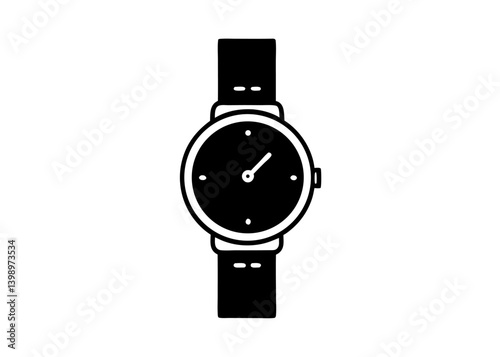 Timeless Elegance: A sleek, minimalist watch. Capturing the essence of style, precision and punctuality. Perfect for projects that require an air of sophistication