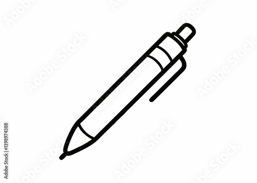 Simple Pen's Precision: An illustrative image showcasing a sleek, minimalist pen design. Emphasizing the core function of writing and communication through design.