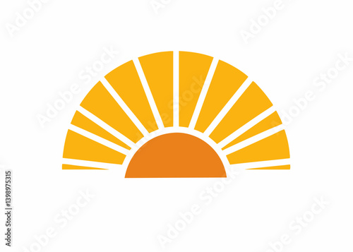 Sunrise Emblem: A vibrant illustration of the sunrise, its radiant beams of light ascending into the morning sky, symbolizing hope and new beginnings.