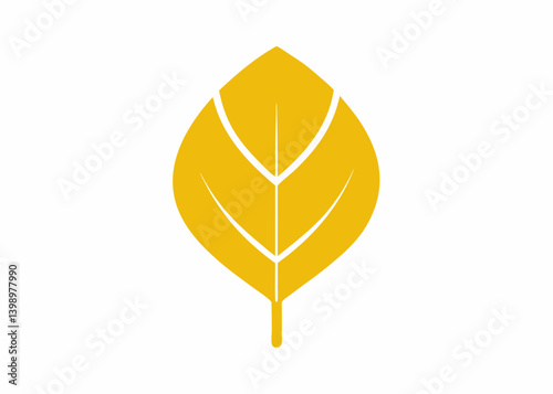 Golden Leaf Icon: A simplistic golden leaf icon, portraying the delicate beauty of a single leaf, an elegant symbol of nature's charm and the environment.