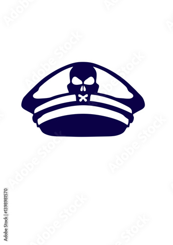 kepi marine casquette tete de mort 