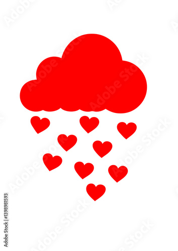 nuage pluie coeur