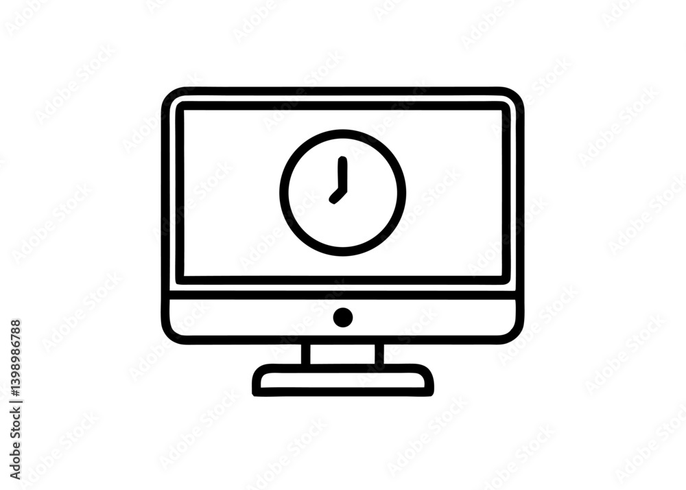 This vector illustration shows a flat digital computer monitor screen, complete with a button and a computer mouse, representing modern desktop technology for internet and business use
This vector illustration shows a flat digital computer monitor screen, complete with a button and a computer mouse, representing modern desktop technology for internet and business use