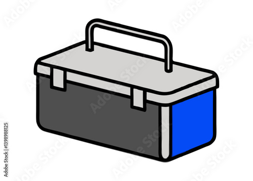 Blue briefcase and suitcase icons represent business portfolios and travel luggage