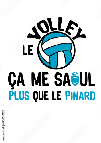 volleyball saoul plus que pinard ballon sport humour