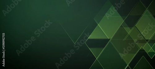 Wallpaper Mural  Minimal green background with diagonal geometric shapes in a dark green gradient Torontodigital.ca