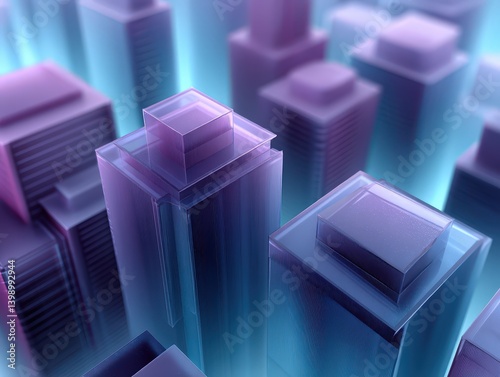 Abstract skyscrapers with a...