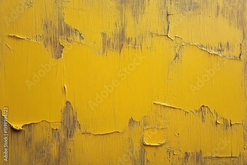 Yellow Rustic Wood Texture Abstract Background