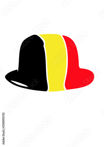 chapeau melon belgique drapeau belge