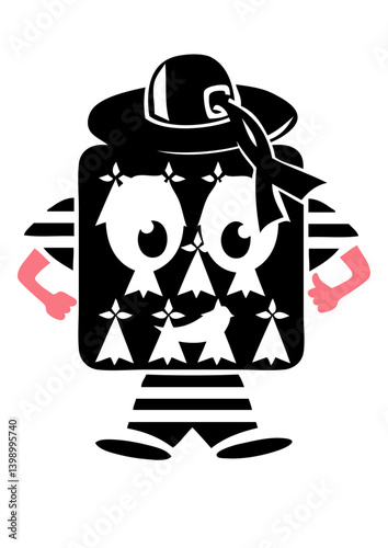 breton chapeau personnage rigolo smiley bonhomme bretagne