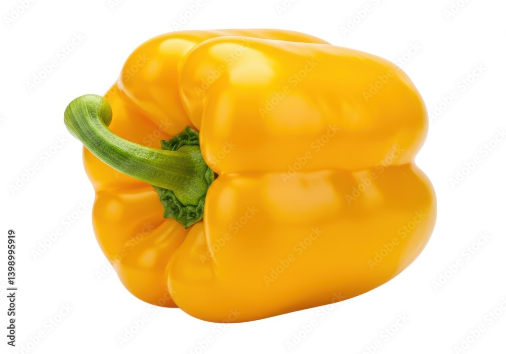 Isolated yellow bell pepper fresh vegetable food closeup isolated on white background Isolated yellow bell pepper fresh vegetable food closeup isolated on white background