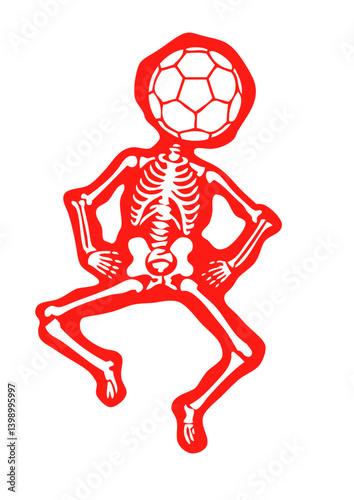 handball squelette logo club