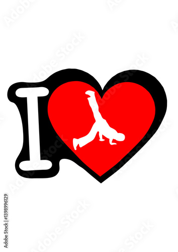 I love capoeira coeur