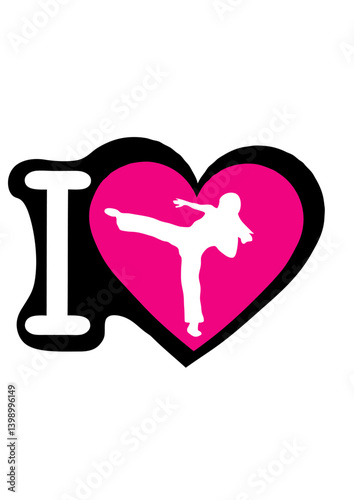 I love capoeira coeur