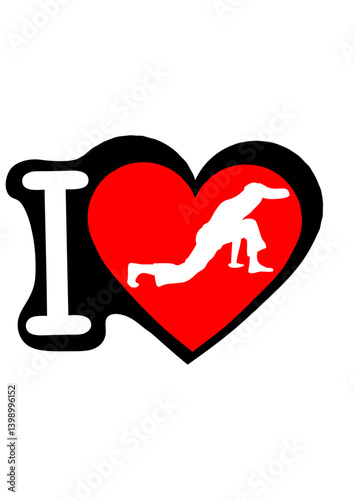 I love capoeira coeur