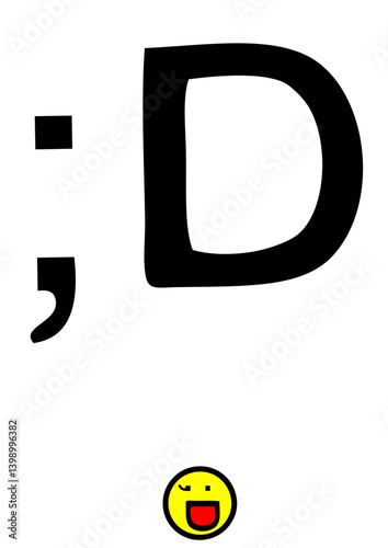 smiley tres heureux caractere alpha numerique symbole