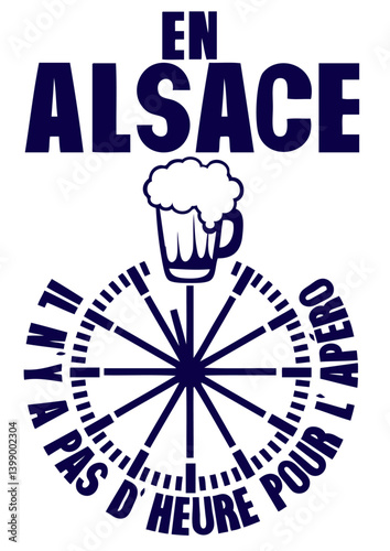 alsace pas heure pour apero horloge humour alcool