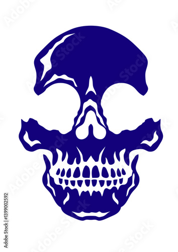 tete de mort squelette crane halloween