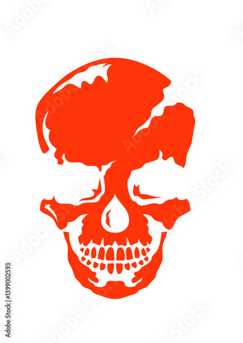 tete de mort squelette crane halloween