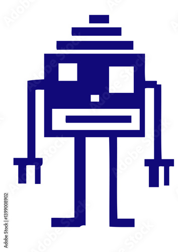 personnage rigolo smiley comique art pixel