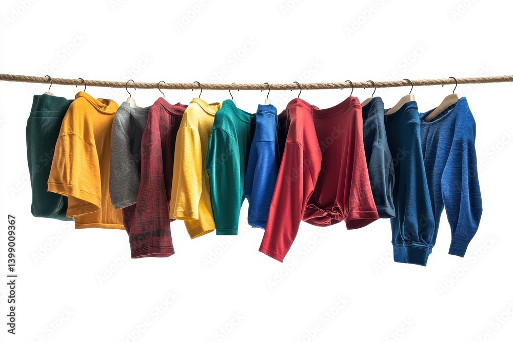 Colorful clothes on a clothesline (2) Colorful clothes on a clothesline (2)