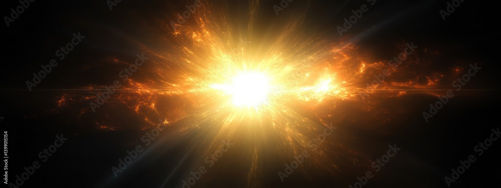 Sunburst Radiance Optical Light Effects Lenses Flare Shine Sparkle Glow Beam Design