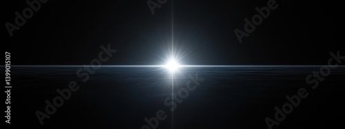 Obraz na płótnie Bright Light Burst in Dark Background with High Contrast Lighting w salonie