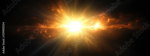 Obraz na płótnie Sunburst Radiance Optical Light Effects Lenses Flare Shine Sparkle Glow Beam Design w salonie