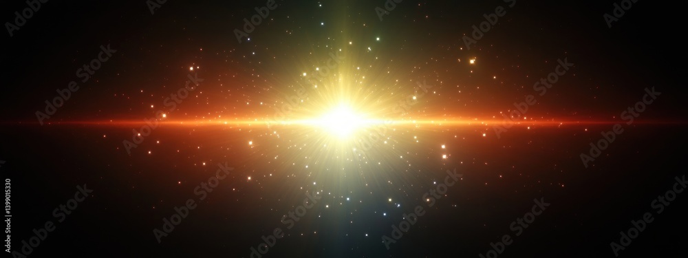 shine flare light lens optical effect shiny sparkle glow beam starburst modern design