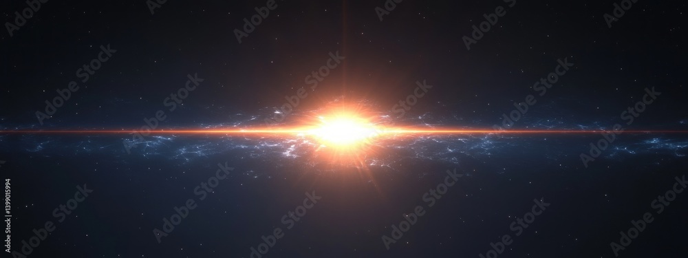 bright light flare lens effect cinematic optical glow shine background