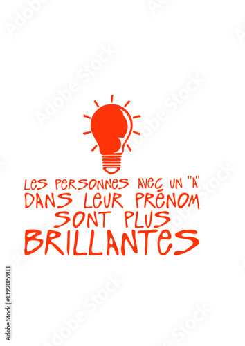 personnes prenom a brillantes citation ampoule