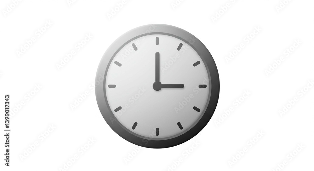 Timeless Precision: An isolated clock, representing the consistent rhythm of time, with all hands frozen, signifying a paused moment. Timeless Precision: An isolated clock, representing the consistent rhythm of time, with all hands frozen, signifying a paused moment.