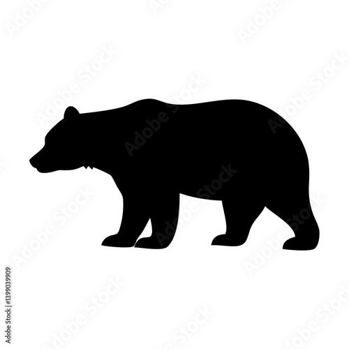 silhouette of a bear
