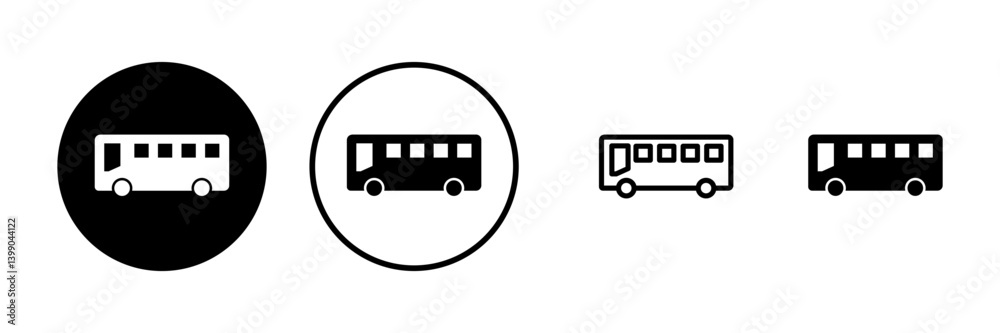 Bus icon vector illustration. bus sign and symbol. transport symbol Bus icon vector illustration. bus sign and symbol. transport symbol