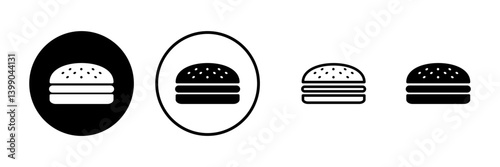 Burger icon vector illustration. burger sign and symbol. hamburger
