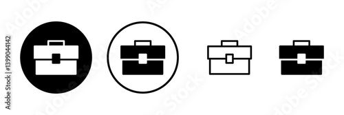 Briefcase icon vector illustration. suitcase sign and symbol. luggage symbol.