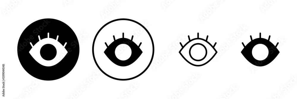 Eye icon vector illustration. Eye sign and symbol. Look and Vision icon. Eye icon vector illustration. Eye sign and symbol. Look and Vision icon.