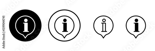 Information sign icon vector illustration. about us sign and symbol. question mark icon