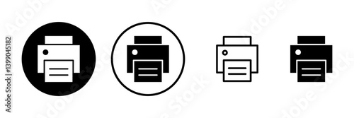Print icon vector illustration. printer sign and symbol