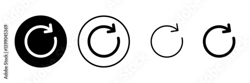 Refresh icon vector illustration. Reload sign and symbol. Update icon.