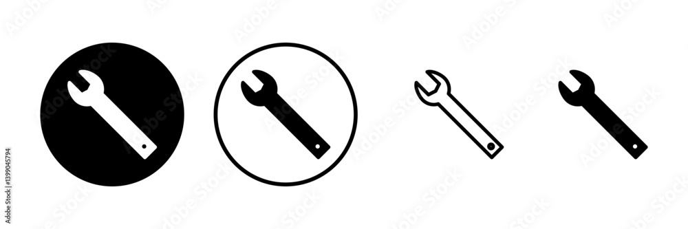 Wrench icon vector illustration. repair icon. tools sign and symbol Wrench icon vector illustration. repair icon. tools sign and symbol