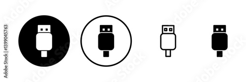 Usb icon vector illustration. Flash disk sign and symbol. flash drive sign.