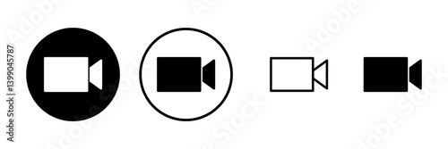 Video icon vector illustration. video camera sign and symbol. movie sign. cinema