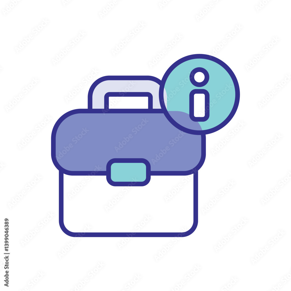 Working Info icon vector stock illustration Working Info icon vector stock illustration