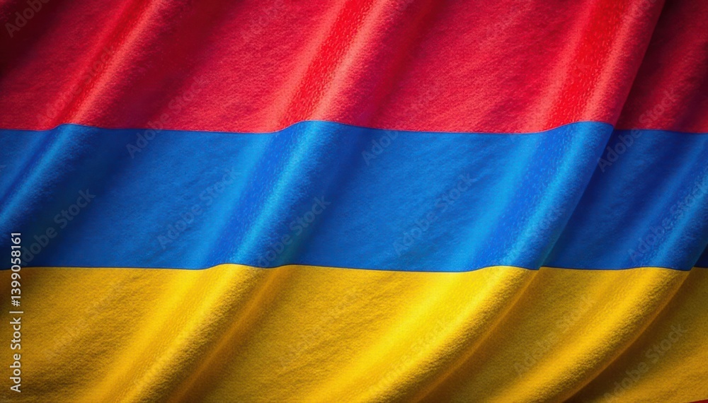 Naklejka premium Colorful flag with three horizontal stripes - blue, white and red, blue, proportions