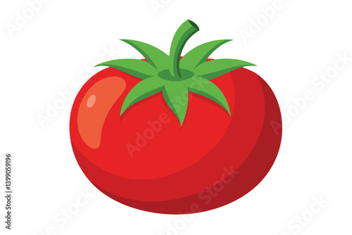 Red tomato vector illustration